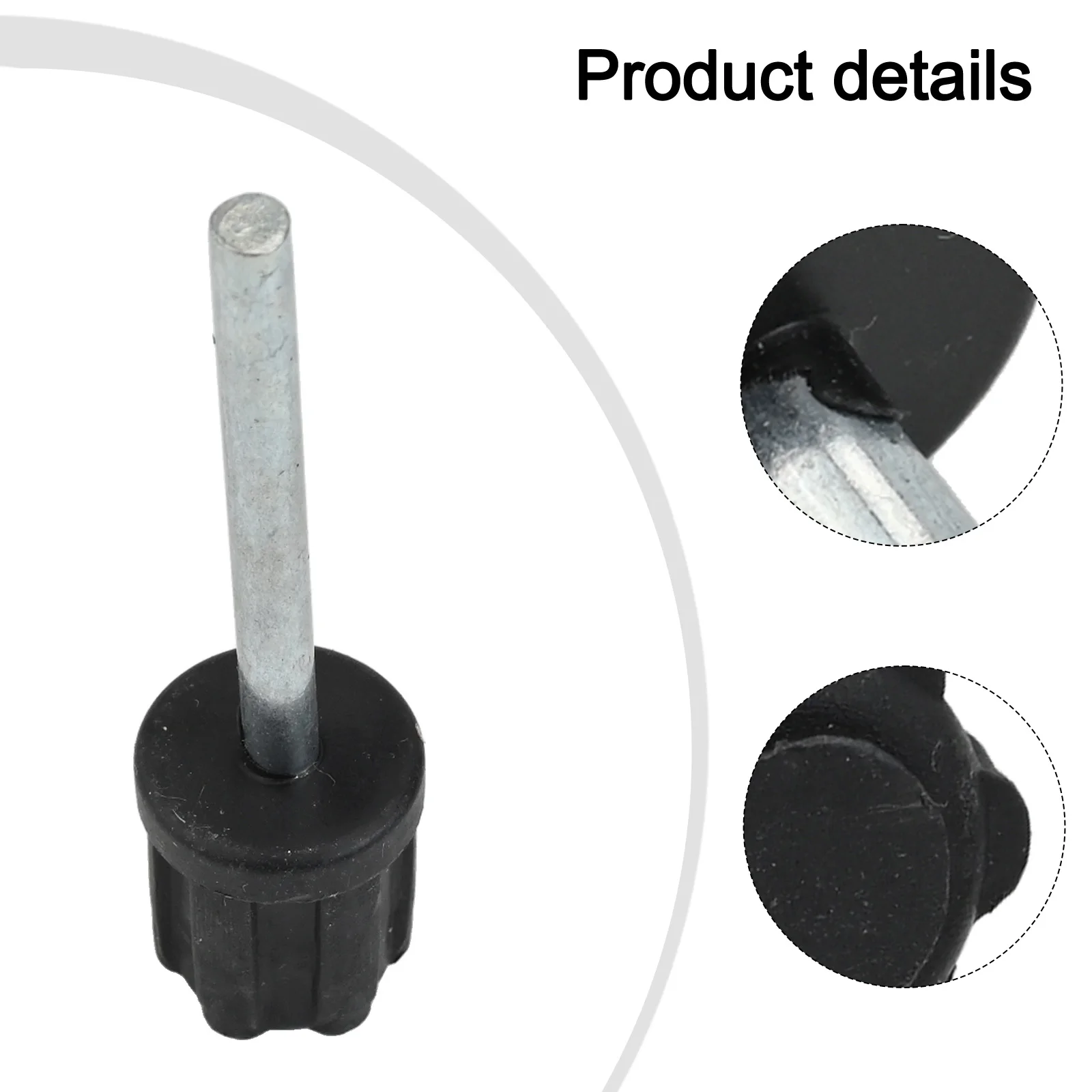 Camping Setup Head Diameter 19mm, Rod 50*5mm Awning Tent Connector Awning Pole Thimble Plastic And Aluminum Alloy