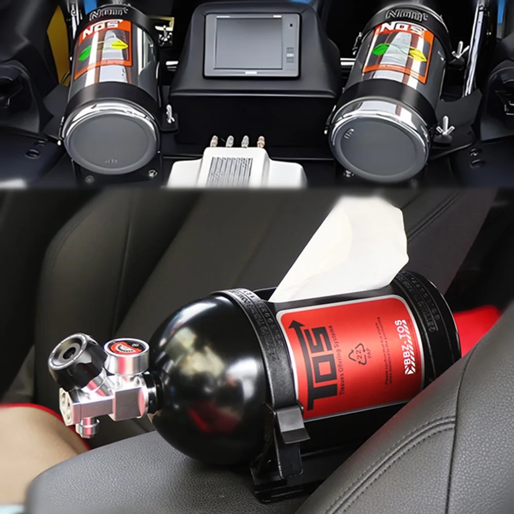 Rapid NOS TOS Nitrogen System Tissue Box, Car Decoration Tissue Box, Car
