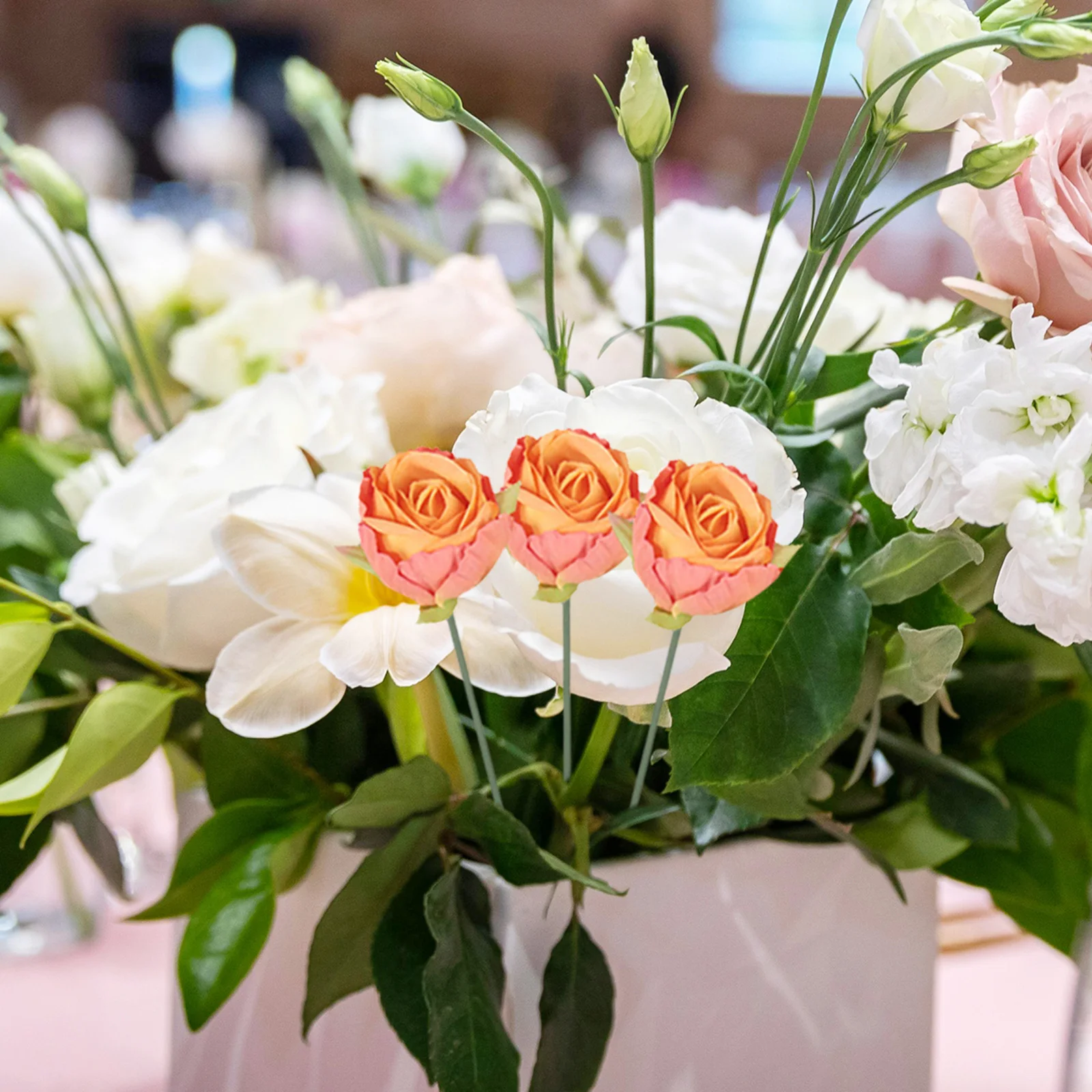 

1 set 1 Set Artificial Stems Flexible Iron Wire Floral Rods For Diy Wedding Home Garden Decoration Floral Arrangement Kit Stem