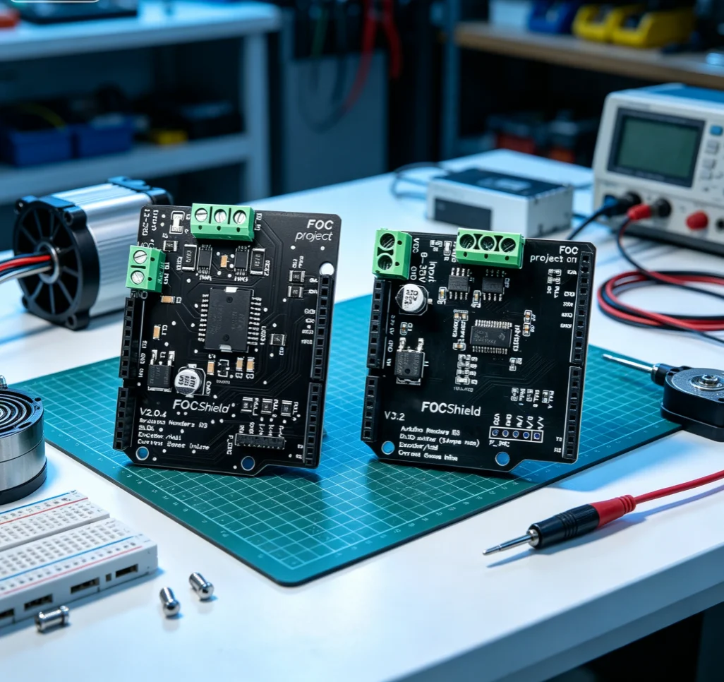 Makerbase MKS SimpleFOC Shield V2.0.4 Brushless Motor FOC Controller Driver Board for DIY Motion Control Project
