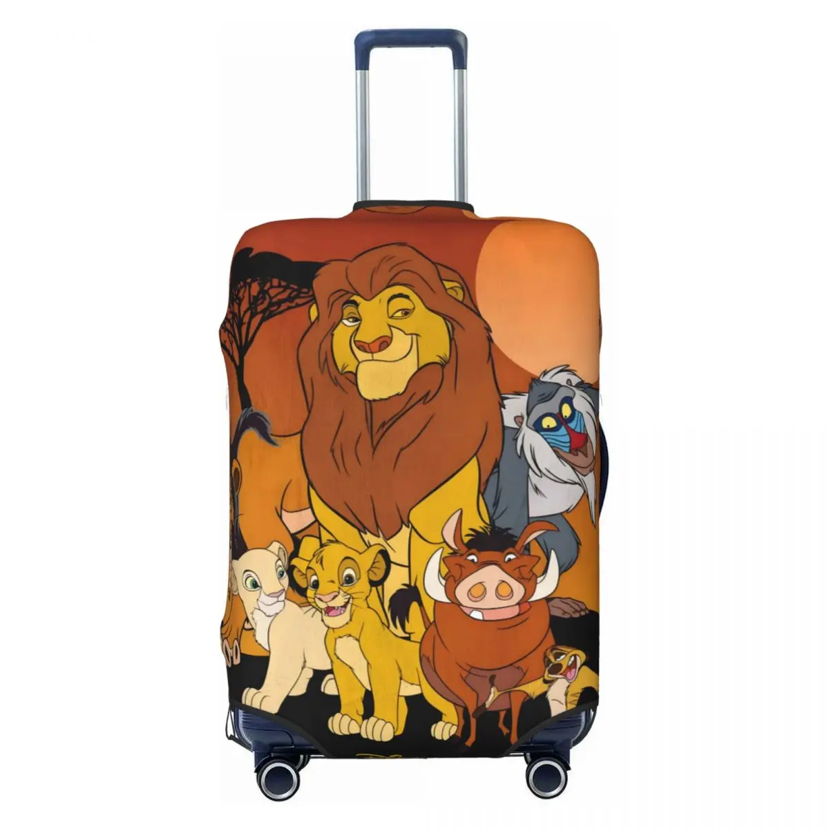 

Custom Fashion The Lion King Movie Luggage Cover Protector Elastic Hakuna Matata Travel Suitcase Covers