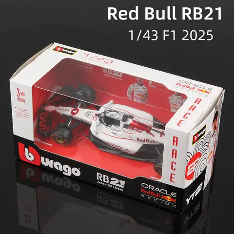 Bburago 2025 F1 1:43 Red Bull RB21 Japanese GP Formula Car Static Die Cast Vehicles Collectible Model Racing Car Toys