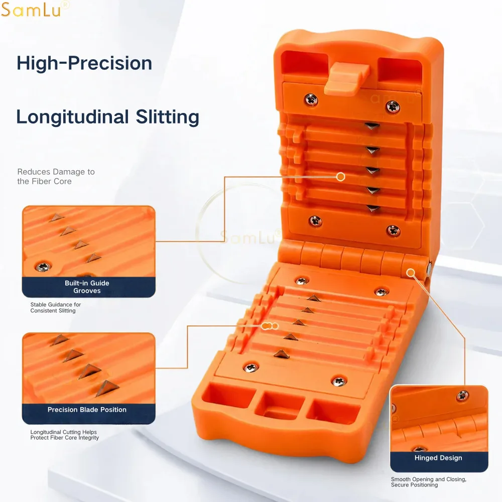 Optical Slitter 1.5-3.8mm 4.0-11mm Longitudinal Fiber Optic Cable Cutter Tool Diameter Tube Stripper Mid Span Splitter