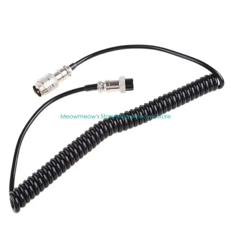 W91A Professional Extension Cord Cable for Mic Microphone 4 Pin Plug Adapter