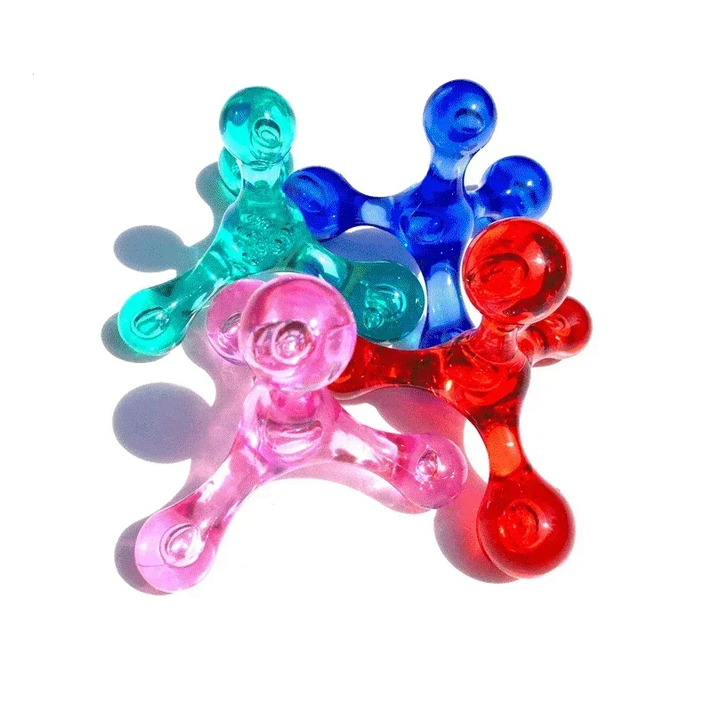 

New 4 Ball Mini Manual Massager Tool Arm Back Legs Head Foot Acupressure Massager Tool Relax Eliminate Edema Fat