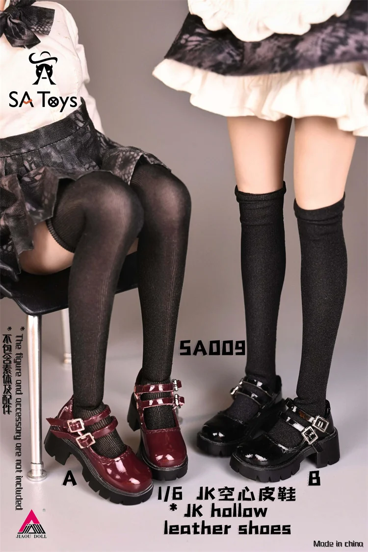 2024 Q1 SA Toys SA009 1/6 Scale Hollow Leather Shoes Model Accessories Fit 12'' Female Soldier Action Figure Body Dolls