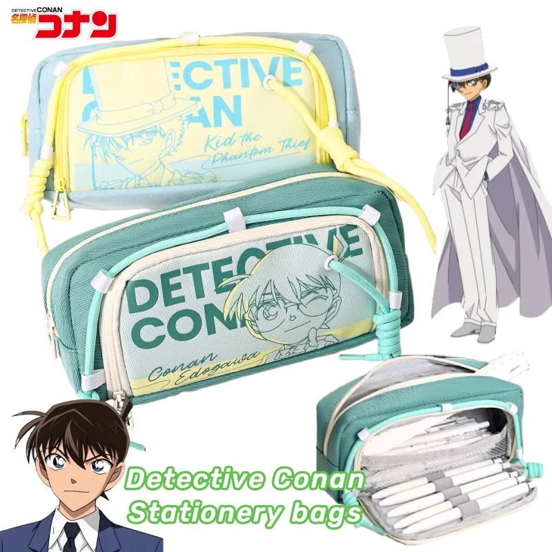 Detektiv Conan Conan Edogawa Kuroba Kaito Rachel Moore Anime Peripherie Cartoon Print Student Tragbare Schreibwaren Aufbewahrungstasche