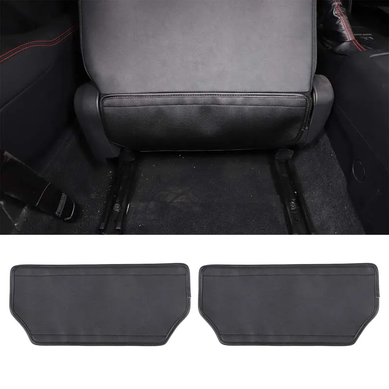 

For 2022 Subaru BRZ black car styling car front seat back anti-kick pad sticker car interior protection accessories 2Pcs