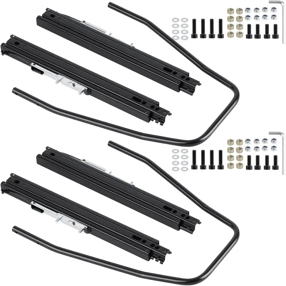 

Slider Seat Track Set o 2 with Seat Mounting Hardware kit, Unil Seat Slider Compatible with Sparco, NRG, Bucket Seat and Racing