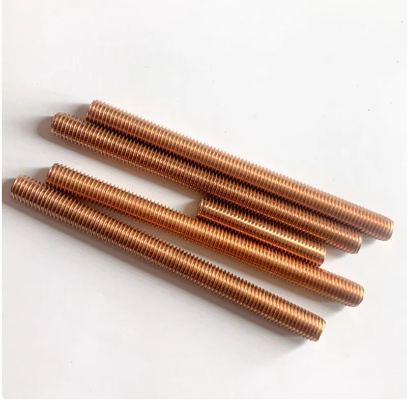 Copper Fully Threaded Metric Bar Studding Rods M4 M5 M6 M8 M10 M12 M16 M18 M20