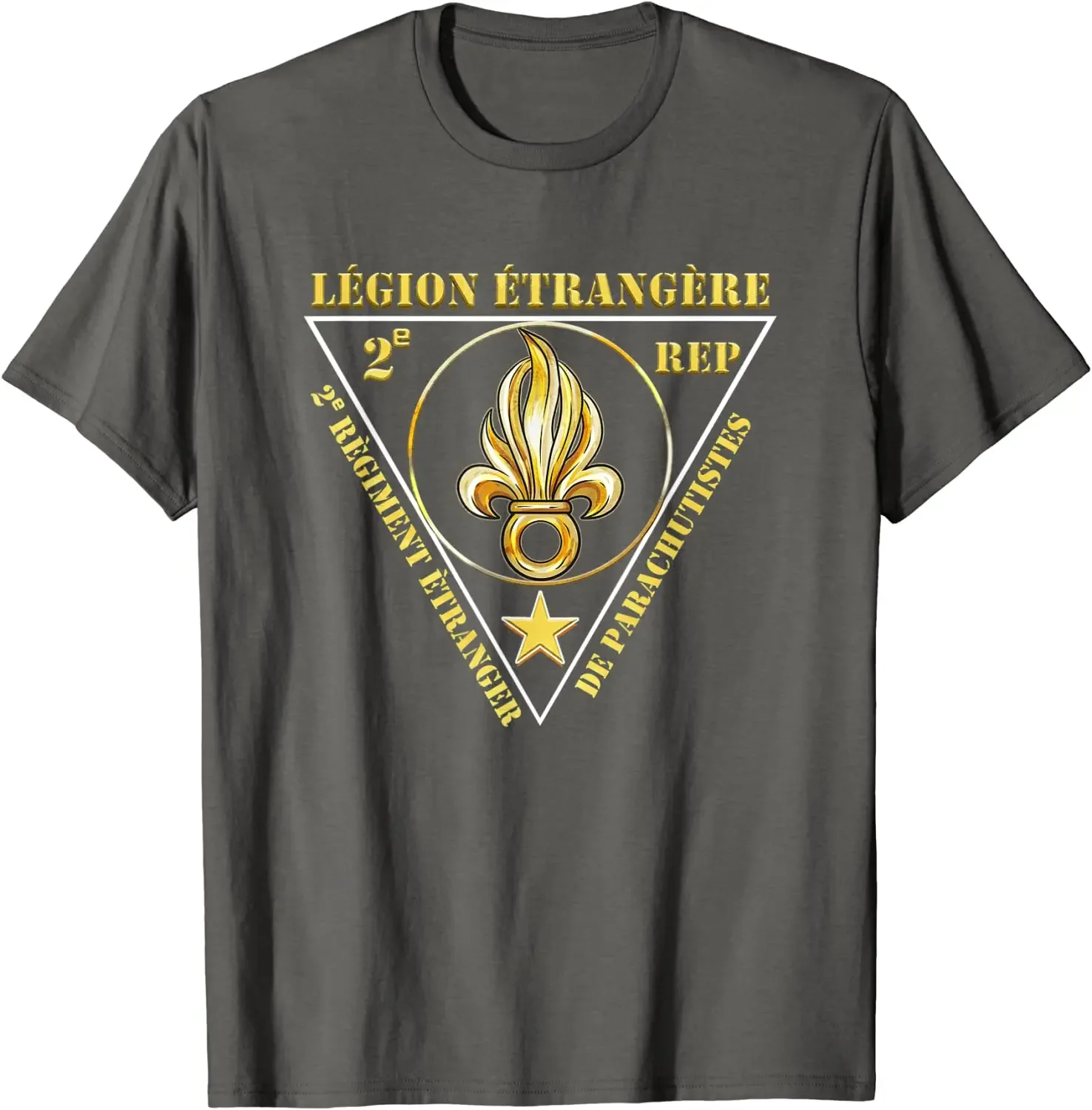 

Legion Etrangere 2nd Rep. Regiment Etranger De Parachutistes T-Shirt Short Sleeve Casual Cotton O-Neck Mens T Shirts