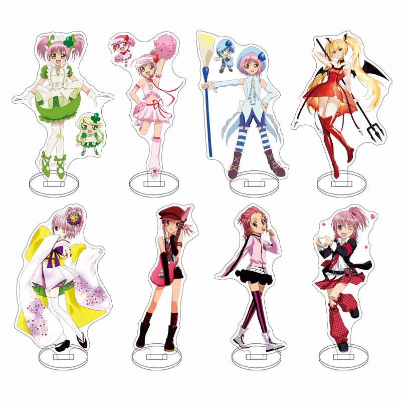 15cm Anime Shugo Chara Goods Figures Cosplay Ran Miki Hinamori Amu Acrylic Stand Model Plate Holder Cake Topper Birthday Gifts