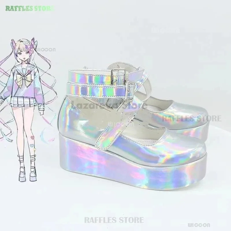 ss23NEEDY فتاة جرعة زائدة كانجيل تأثيري حلي لوليتا أحذية تنورة موحدة شعر مستعار Hallowmas COS الليزر اللون التنانير الشريط