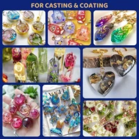 Kit de résine UV-taille plus grande et résine transparente cristal dur améliorée de 200g pour la production de bijoux artisanaux 6