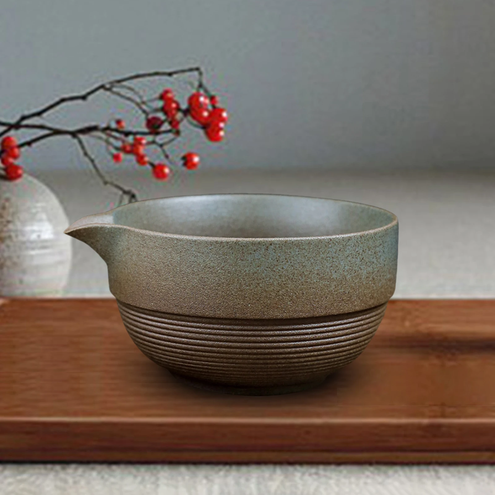 480ml Ceramic Handmade Green Tea Cup Handcrafted Japanese Traditional Matcha Bowl DIY Tea Accessories for Tea Lovers
