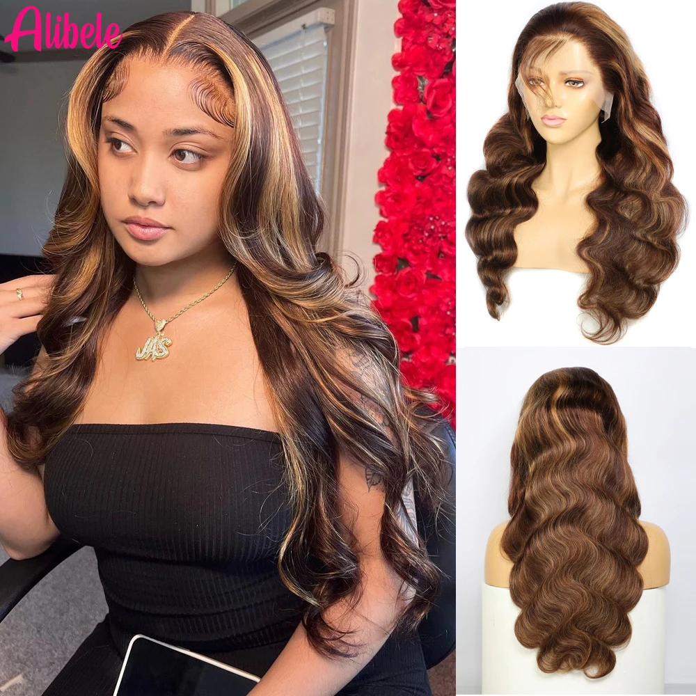 

P4/27 Highglight Human Hair Wigs Transparent Lace Frontal Wig Brazilian Remy Lace Wig Ombre Colored Woman Wigs Big Sale