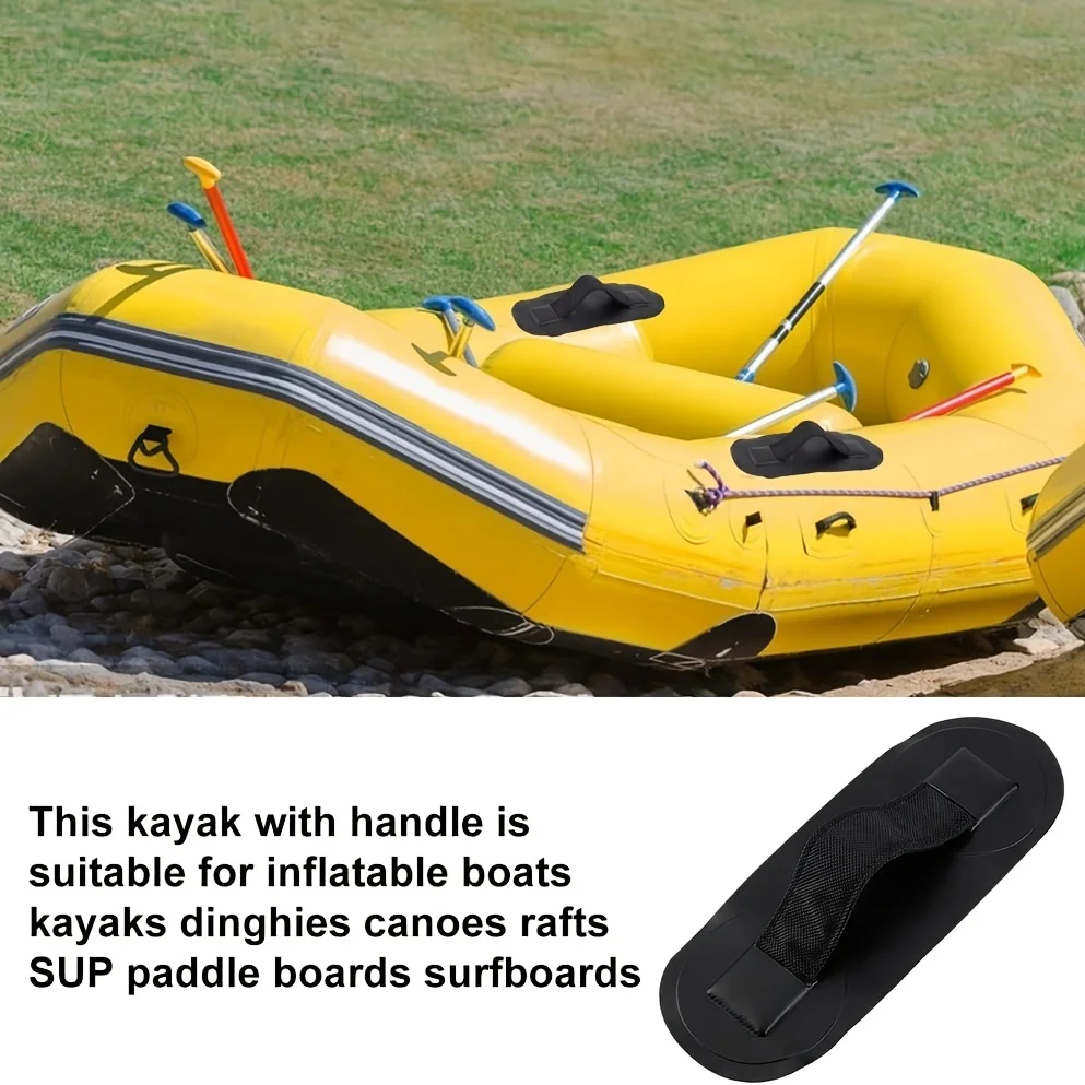 2pcs Glue Free Pvc Webbing Handle Patch For Inflatable Sup Canoe Small Boat Vessel Replacement Hand Grip Rail Surf Accessory - view 2
