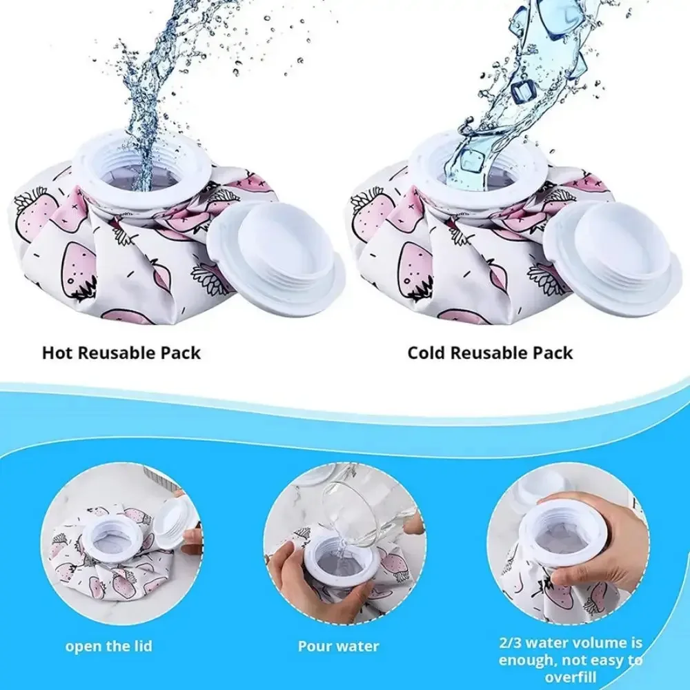 Water Filling Cloth Ice Pack Cartoon Cute Cooling Ice Pack Cold and Hot Physiotherapy Exercise Physical Cooling Cloth Ice Pack