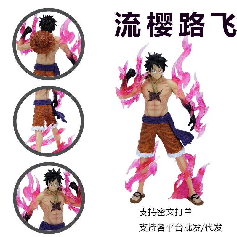 

Обезьяна Д Луффи из One Piece, оптовая продажа, Gk, второй класс, аниме-фигурка, Коллекционная экшн-игрушка, показано как персонаж аниме