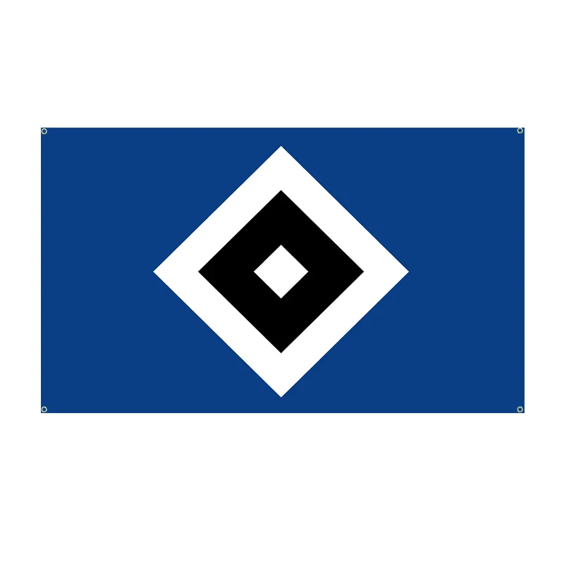 Hamburger SV Bundesliga Football Club Printed Flag Outdoor Decorations, Stylish Stripe Design