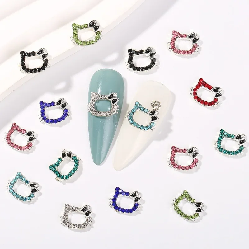

10pcs Hello Kitty Accessories Cartoon Women Articles Clothes Backpack Mobile Nail Art DIY Decoration Kawaii Girl Gift Wholesale