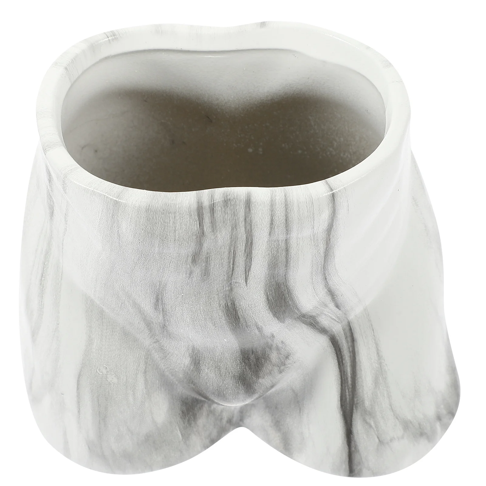 

Ceramic Marble Pattern Flower Vase Stylish Tabletop Decorative Floral Holder for Home Office Display Ceramic Lower Vase