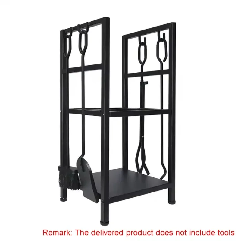 Деревянный стелаж для бревен, вертикальный деревянный стеллаж для хранения, металлическое порошковое покрытие для внутреннего и наружного использования, приемлемы 60x30x100 см в помещении.