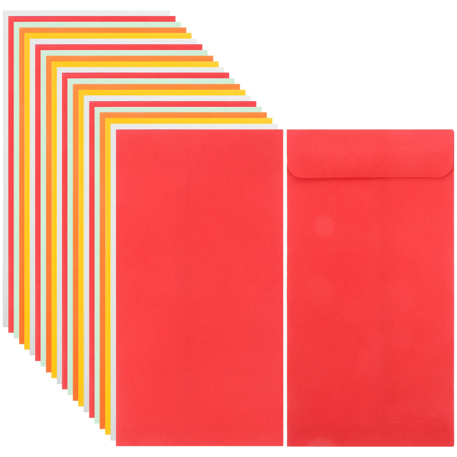 50 Pcs Kraft Envelope for Jewelry Small Pocket Cash Pouch Coin Envelopes Wage Bag Storage Paper Buttons Saving Money Business