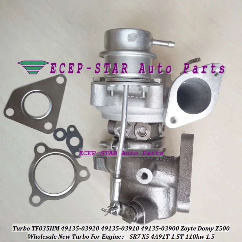 

ww Turbo TF035HM 49135-03920 49135-03910 49135-03910A 49135-03900 MW253282 MW252272 For Zoyte Domy Z500 SR7 X5 4A91T 1.5T 1.5L