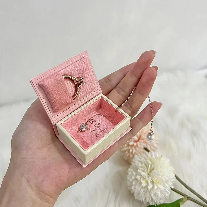 Little Book Jewelry Case Retro Creative Princess Ring and Necklace Gift Box Packaging for Small Businesses