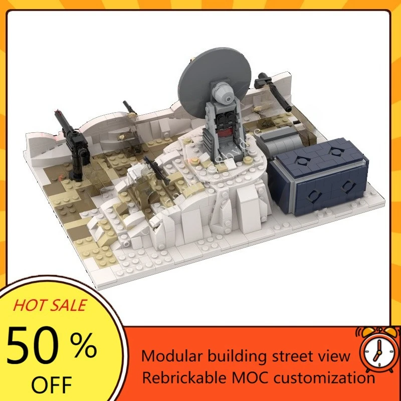 728PCSBattle on Hoth Rebel trench avec le laser PTower Space War militaire MOC SpaceShip bataille modèle personnalisé Puzzle bricolage jouet cadeau