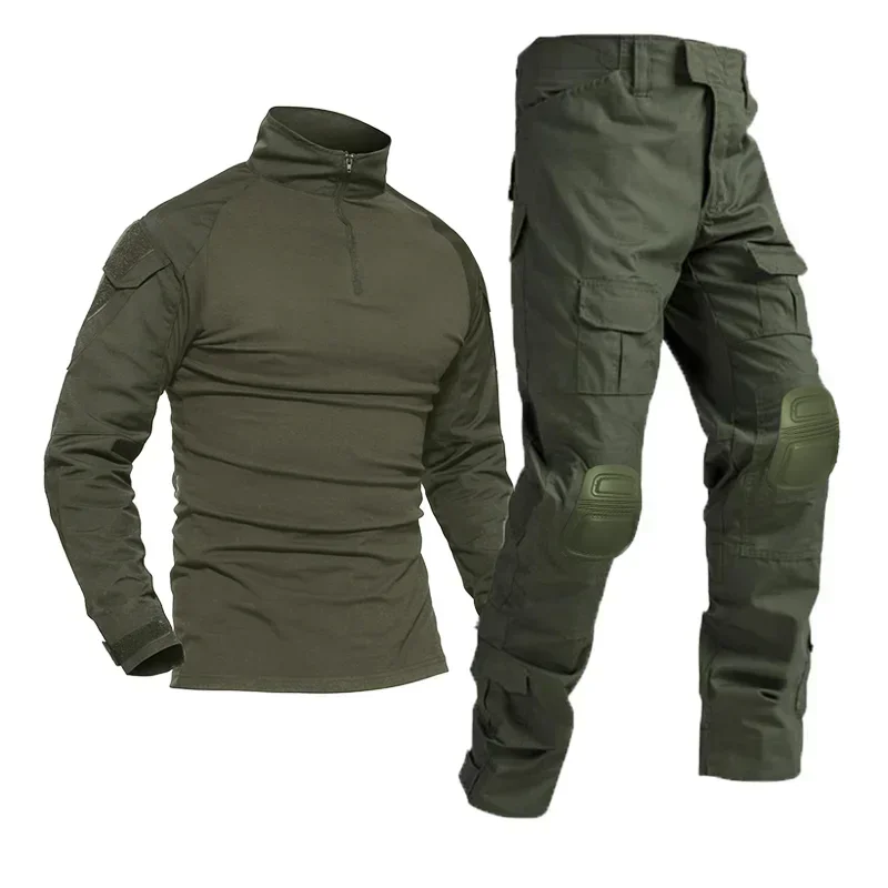 2024 NEW Paintball Work Clothing Shooting Uniform Tactical Camouflage Shirts Cargo Knee Pads Pants Suits