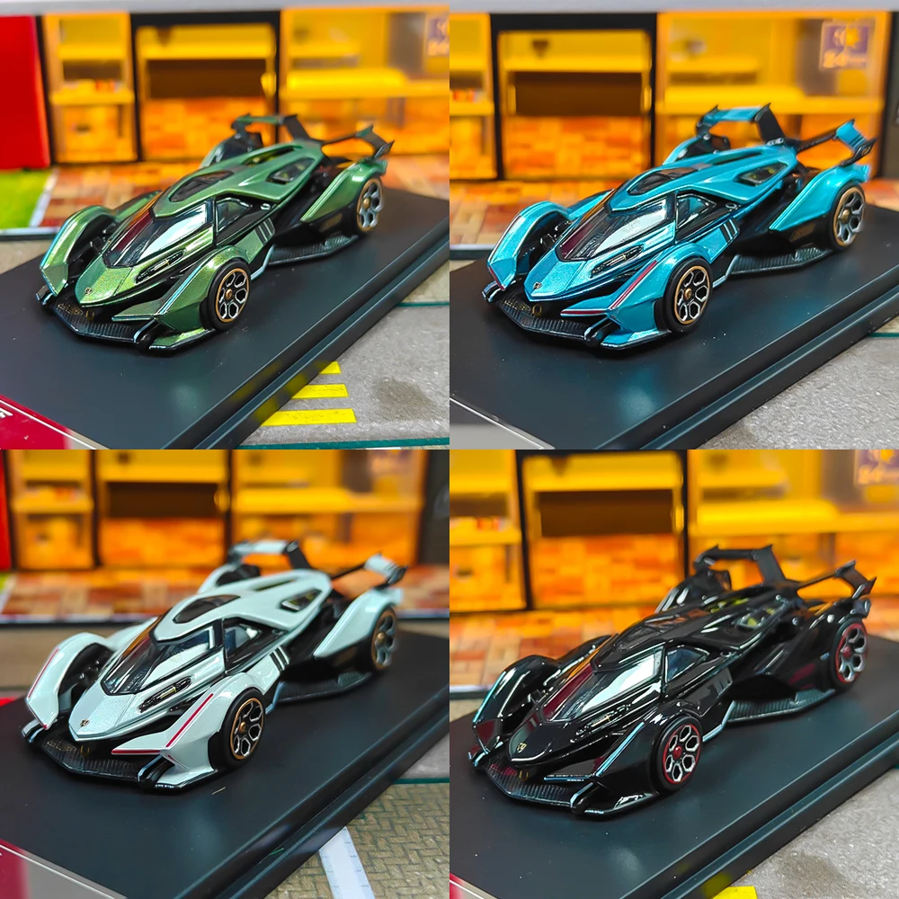 

LMF 1/64 Scale V12 Vision GT Red Diecast Car Model Collection