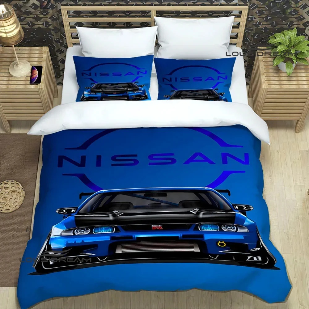 GTR racing retro printed Bedding Sets exquisite bed supplies set duvet cover bed comforter set bedding set luxury birthday gift