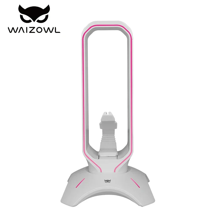 WAIZOWL BG Gaming Headphone Stand Multifunctional RGB Gaming Headphone Accessory Content RGB Lighting Space Saving Design