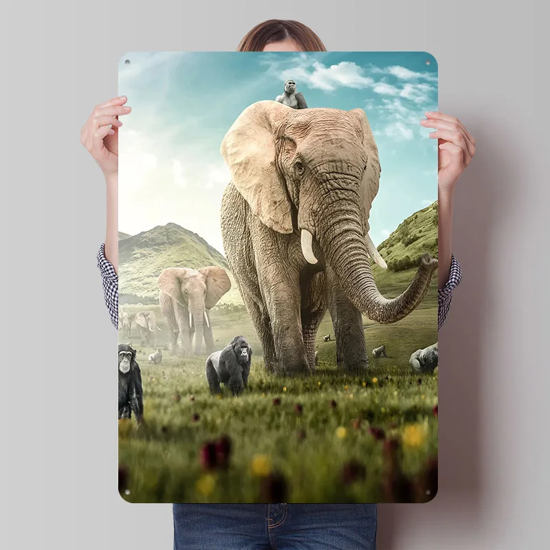 Ancestors Poster Customized Vintage Metal Signs Wall Art Retro Tin Plaque for Home Decor Living Room Decoration Gaming House