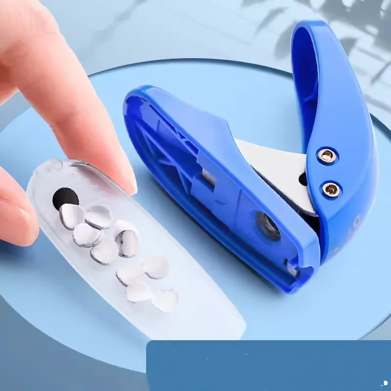 Bview Art Single Hole Punch Machine with Binding Rings - Compact Paper Organizer for Loose-leaf Notebooks & Cards