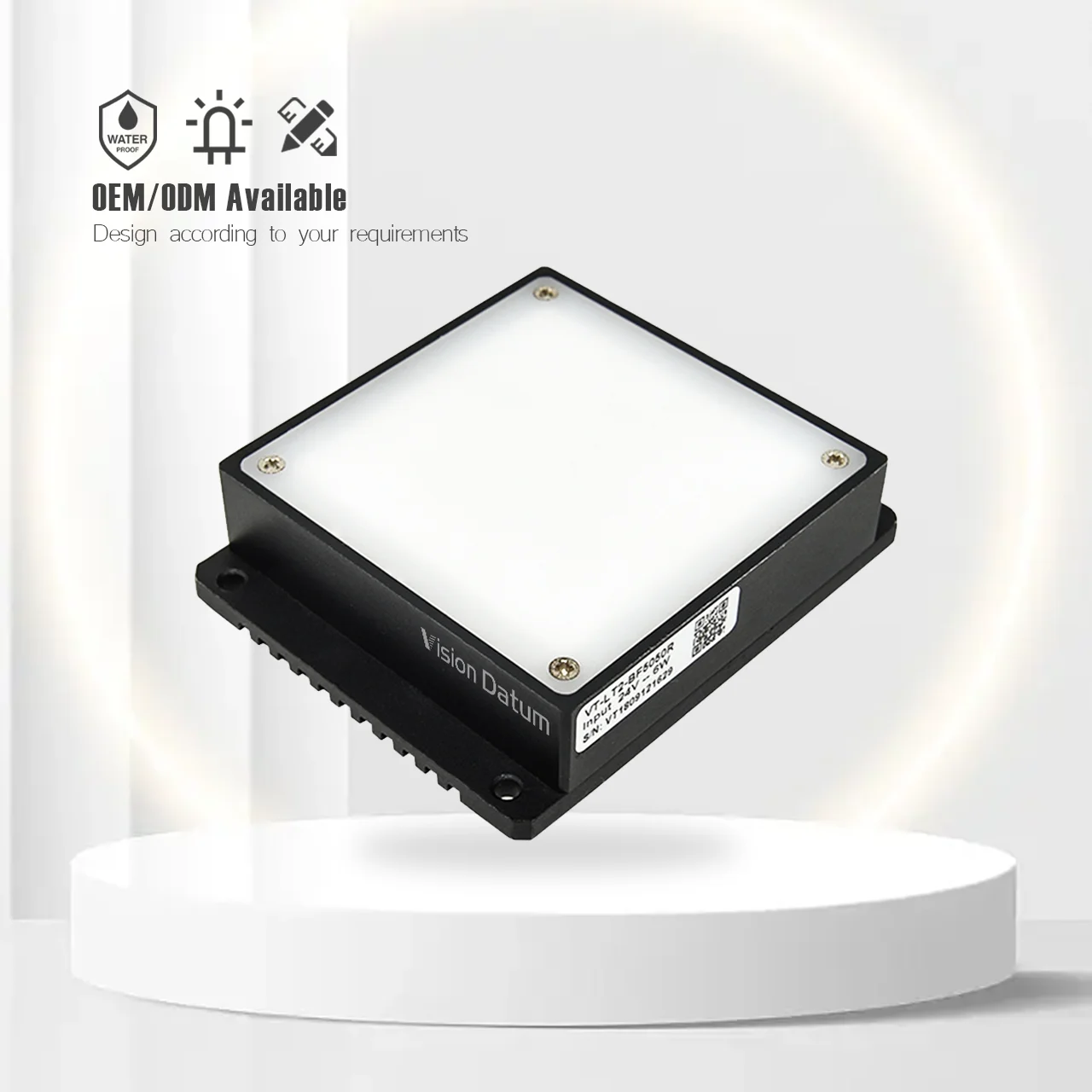 Diffused Illumination RGBW 24V Bottom Flat BF Series Backlight Illumination For Pinhole Inspection Vision Datum