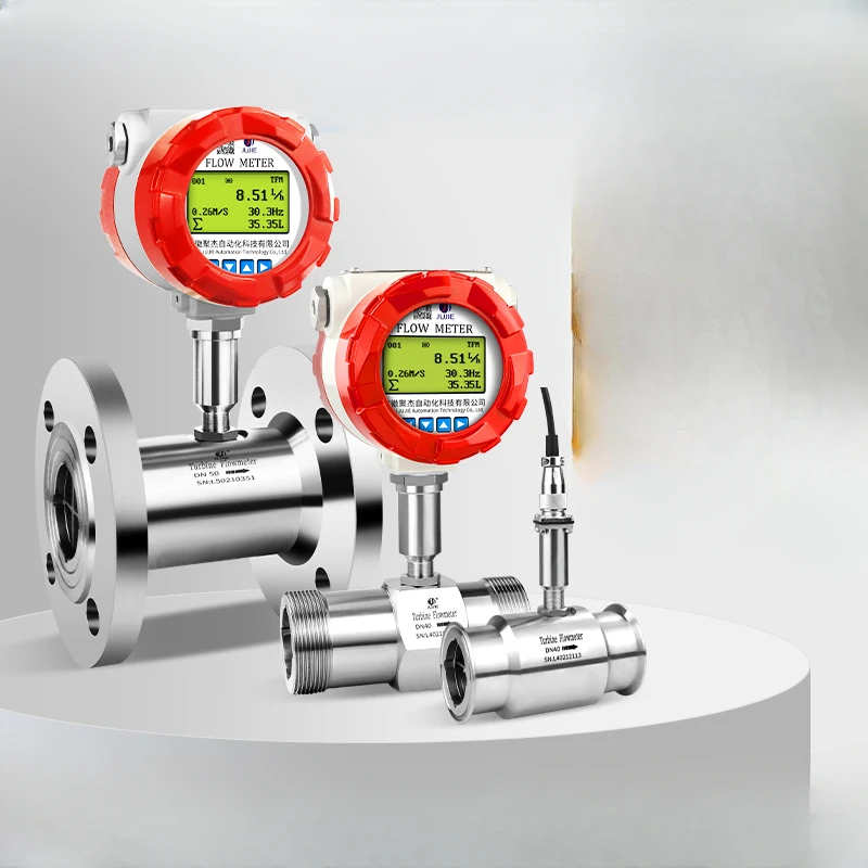 

Intelligent Turbine Flowmeter Water Liquid Chai Gasoline Stainless Steel Pipeline Flow Sensor Digital Display 485