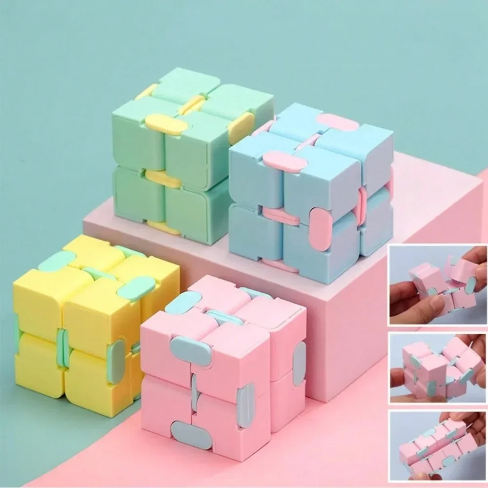 1pc Fidget Cube Infinity Cube Stress Relief Toy, Plastic Material, Durable And Safe, Perfect For Easing Bad Mood