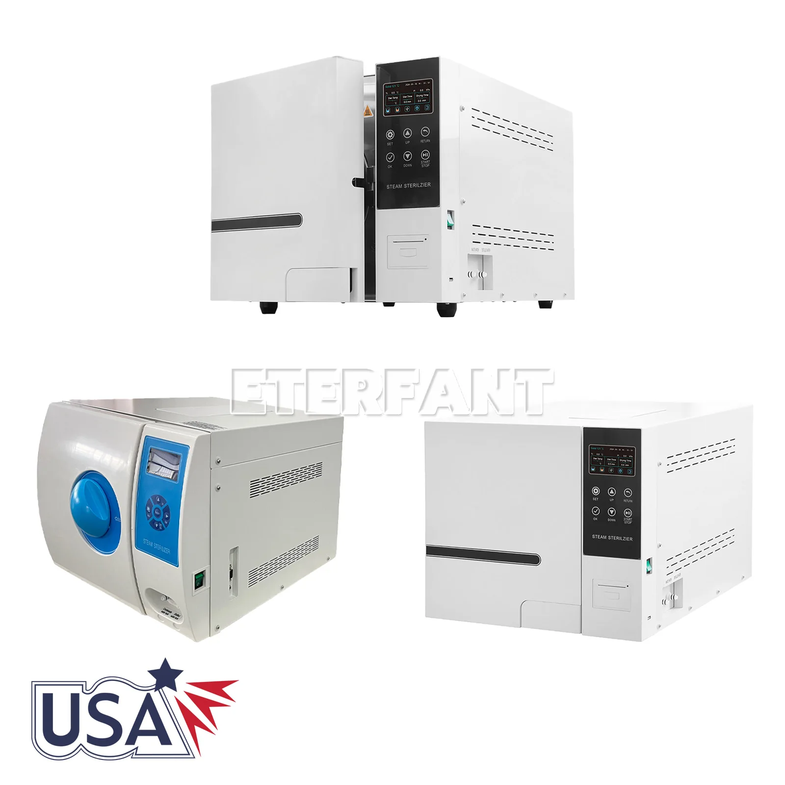 

Стоматологический автоклав класса B 23/18 л, вакуумная сушка, паровой стерилизатор, ЖК-дисплей + принтер/12 л, автоклав класса B, импульсный пылесос с функцией сушки