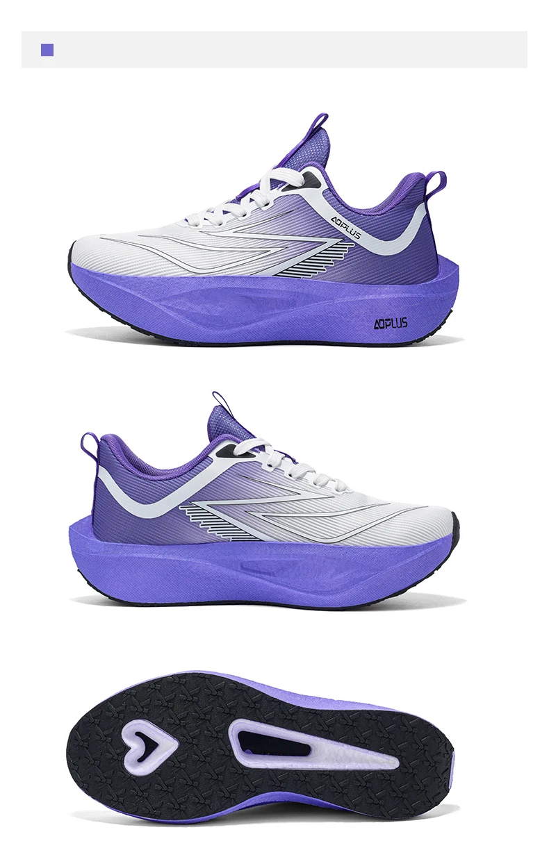 Herren Marathon-Laufschuhe mit Carbonplatte, Spezial-Sportschuhe für Outdoor, Atmungsaktiv, Leicht, Bequeme Damen-Sneaker – Detail 8