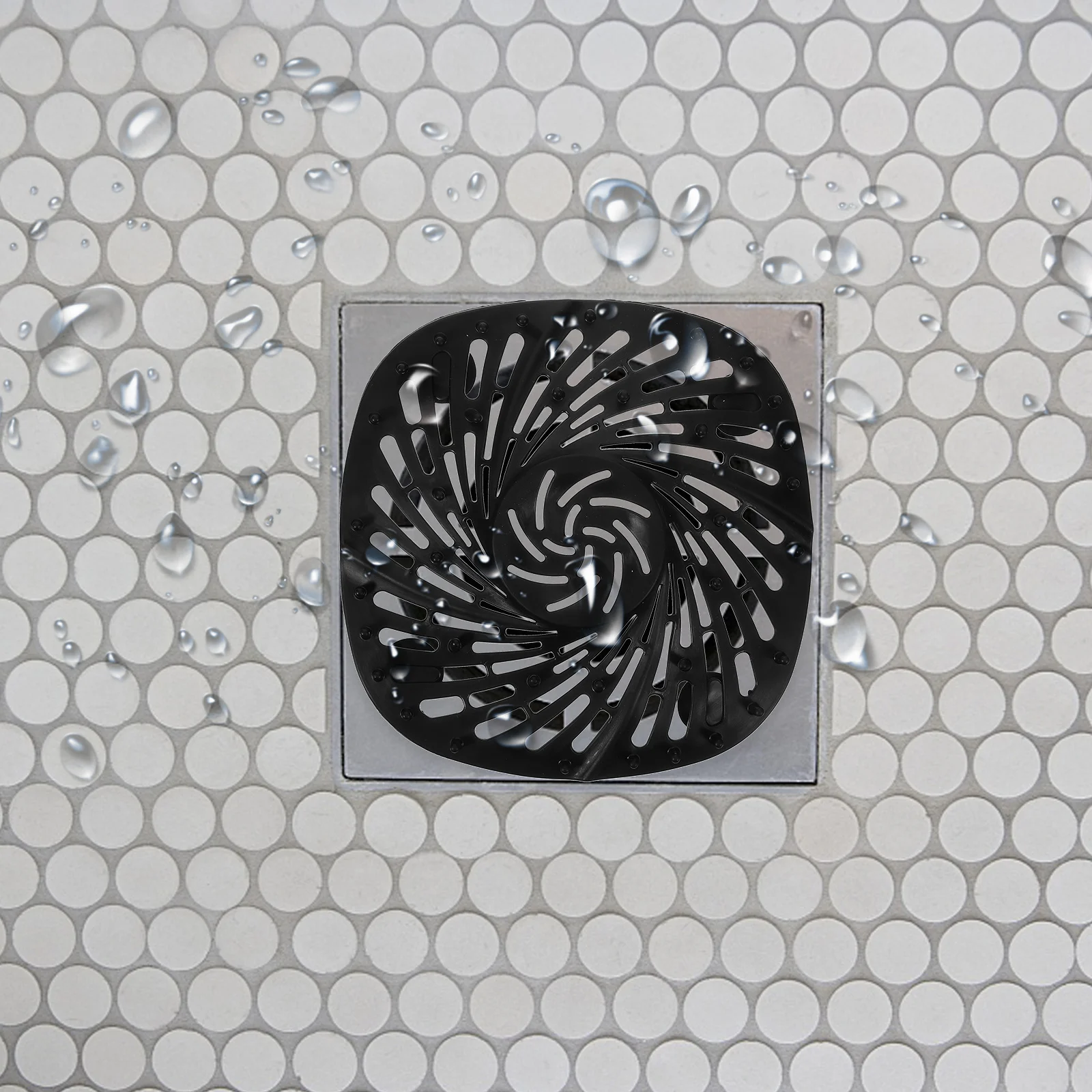 

Shower Drain Hair Catcher Made of Safe Material Excellent Durability Easy to Use Sturdy Sink Drain Cover for Bathroom Kitchen