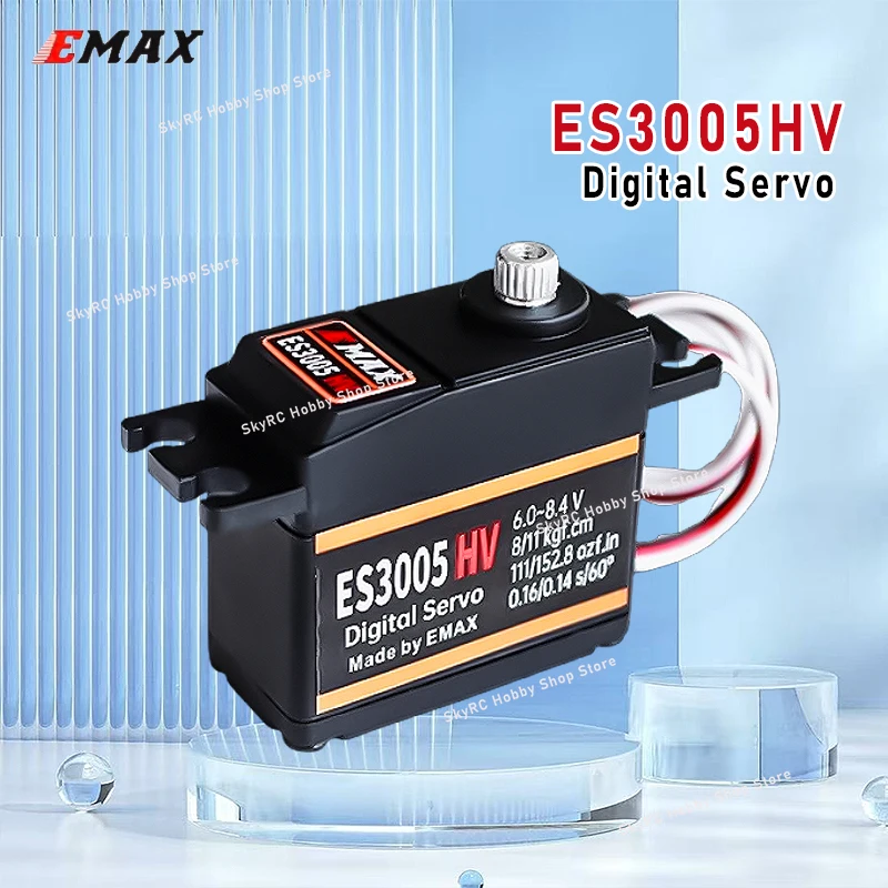 EMAX ES3005HV 43g HV Digital Servo Metal Gear RC Parts for Fixed‑Wing 450/550 Helicopter Hobby Model Accessories