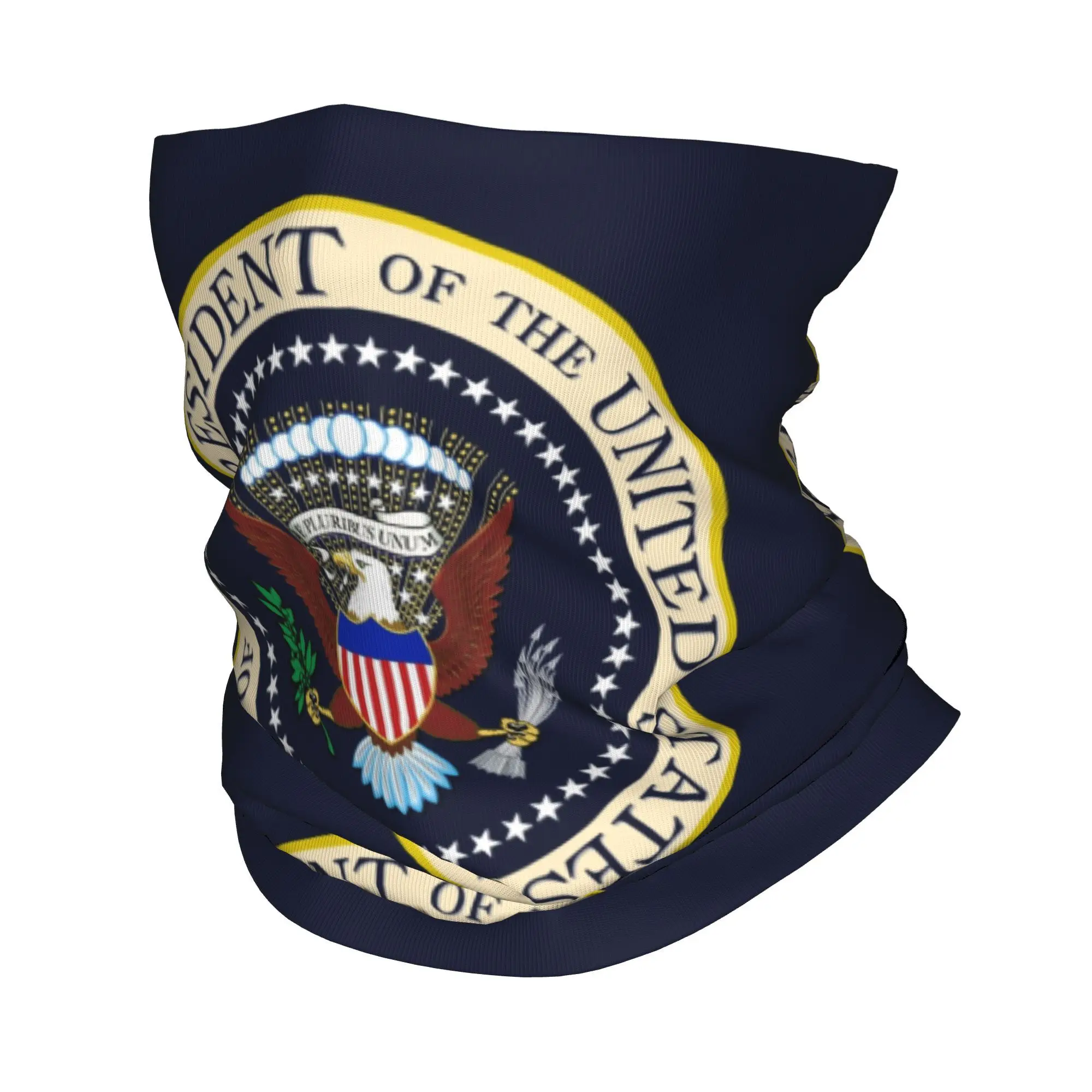 Custom Seal Of The President Of The United States Bandana Winter Neck Men Wrap for Donald Trump USA Seal Logo Gaiter Headband