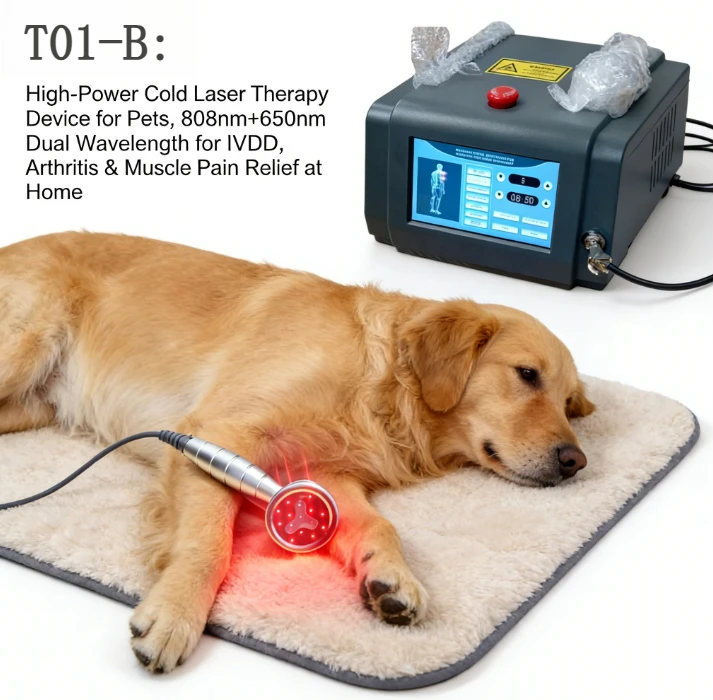 

Высокомощный аппарат для холодной лазерной терапии для животных, 808 нм + 650 нм, двойная длина волны, для лечения IVDD, артрита и мышечной боли в домашних условиях