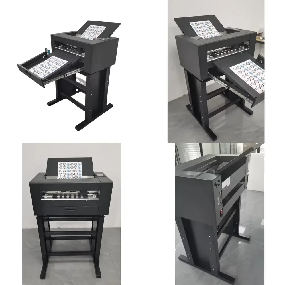 2026 hot 2025 New Type Drawer Label Cutting Machine with Stand Servo Motor Auto Feeding Ccd Patrol & Location Die