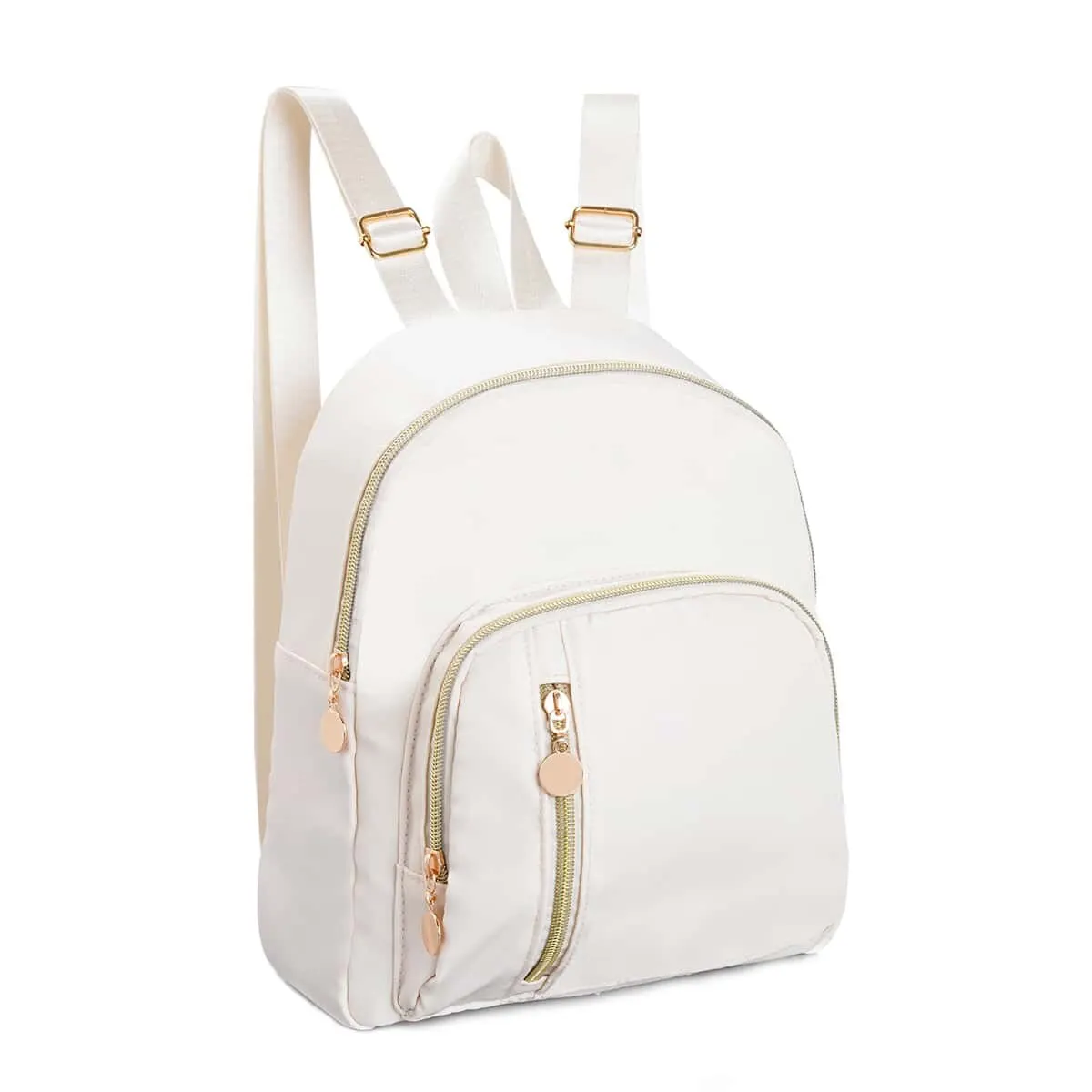 Beige Classic Large Capacity Backpack For Women