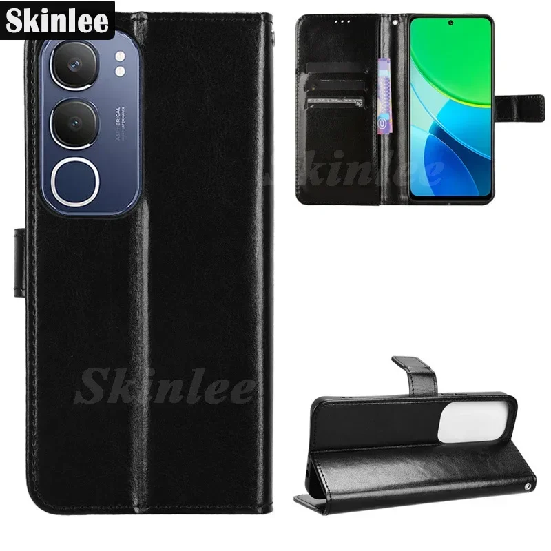 For VIVO Y19S Y28 Y03 Y03T Flip Leather Case Wallet Card Slot Holder Magnetic Cover For VIVO Y28 Y03 Y03T T y 19 28 Shell