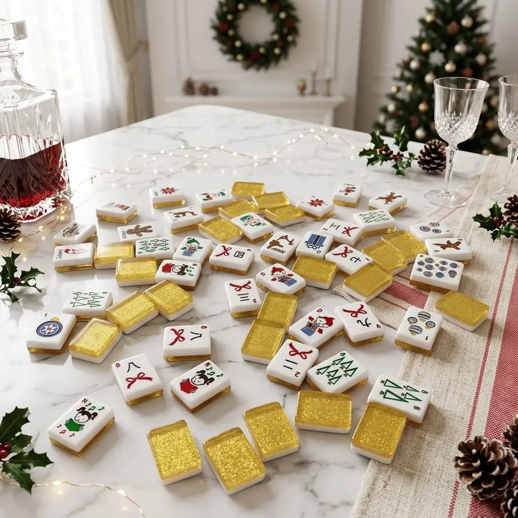 Factory Direct 2 Layer Acrylic Latin American Mahjong Table Set 166 Tiles Standard Luxury Wooden Box Packaging Boutique